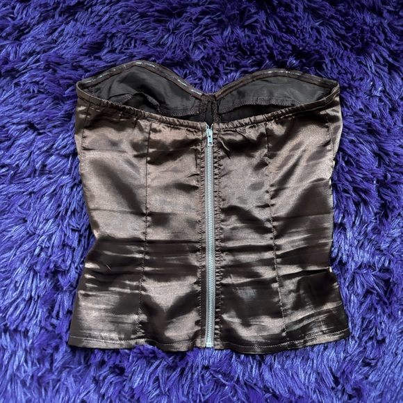 PLT BROWN CORSET TOP! - Picture 2 of 3